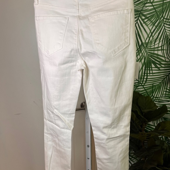 NWT L'AGENCE MARGOT HIGH RISE SKINNY IN BLANC DESTRUCT Size 25 - Picture 11 of 11